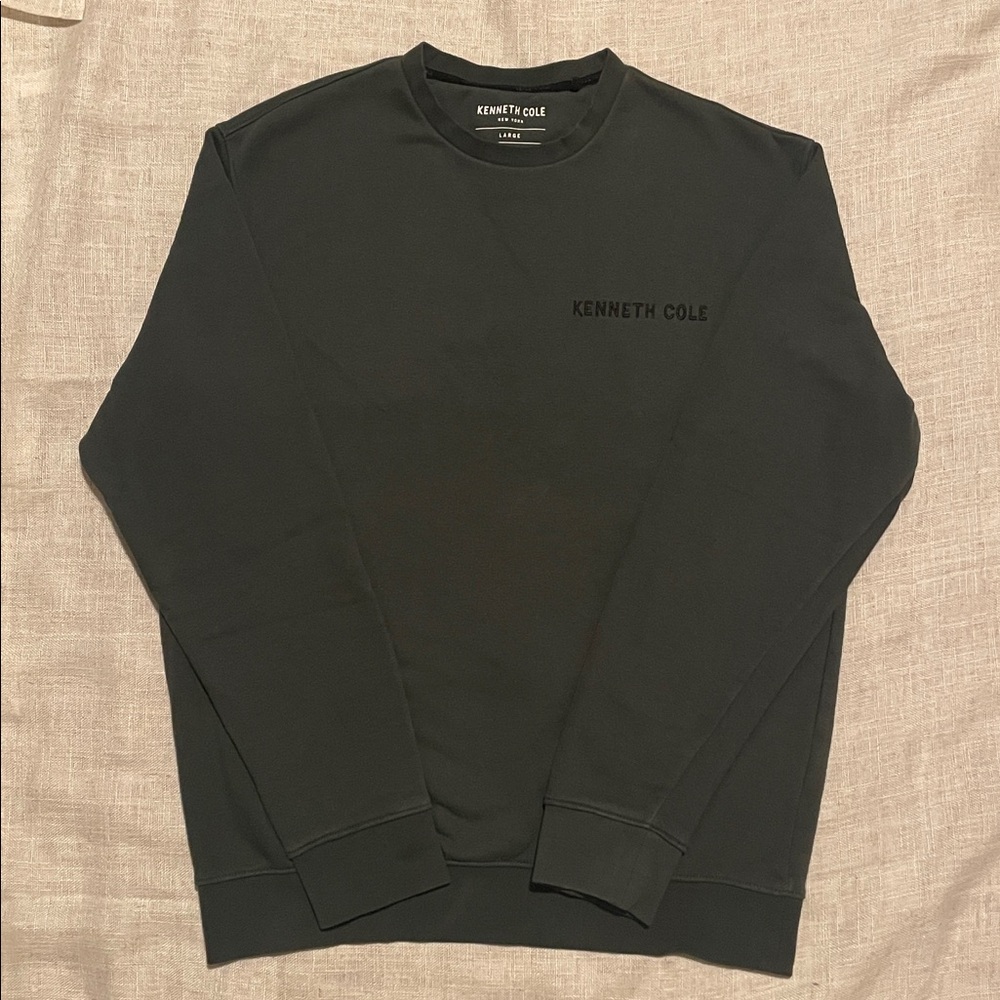 Kenneth Cole Men's Dark Green Crewneck Sweater